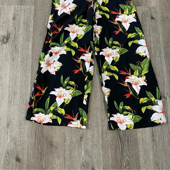 FOREVER21 floral romper maxi jumpsuit women’s size small - Picture 6 of 8